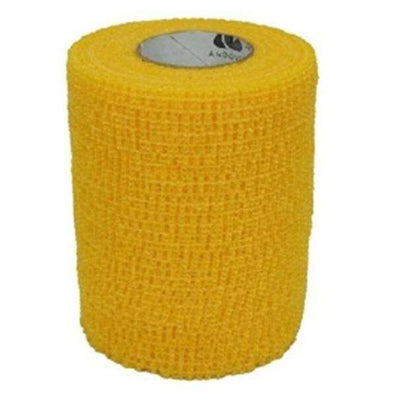 Bandage CoFlex Compression Elastic 1"x5yd Ltx Non-Sterile Cohesive Yellow 30/Ca - Surgical Supplies NY